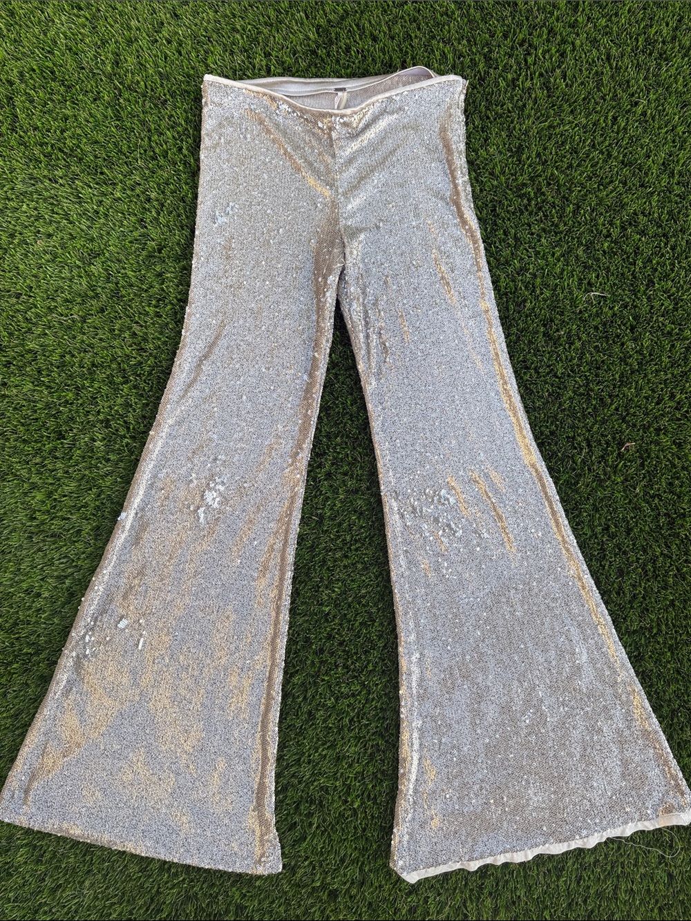 Free People Sequin Flare Pants